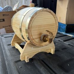 Oak Aging Barrel 1 Gallon Mini Whiskey Barrel Beverage 