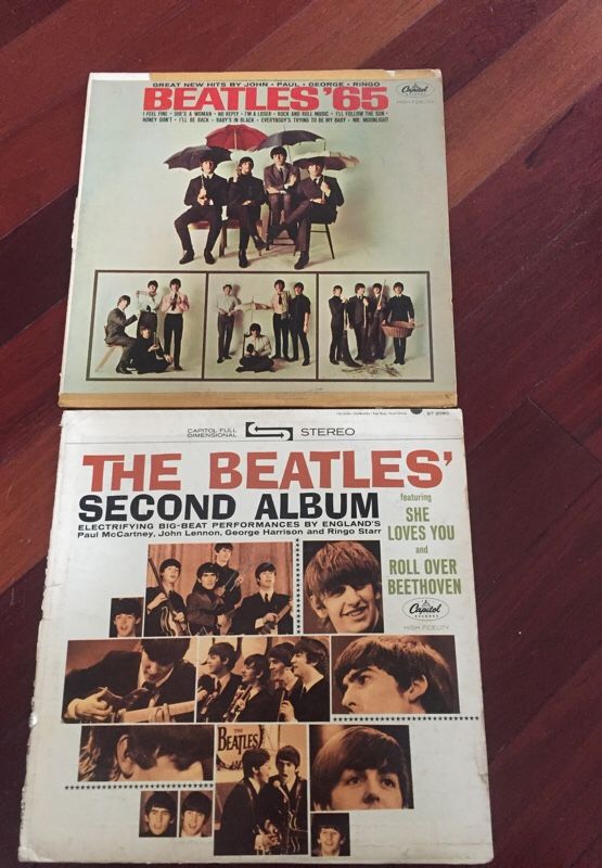 Two Beatle vinyl classic albums