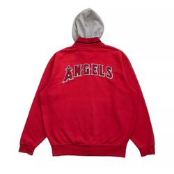VINTAGE NIKE ANAHEIM ANGELS HOODIE JACKET SMALL S MENS SWEATSHIRT VINTAGE ZIP UP