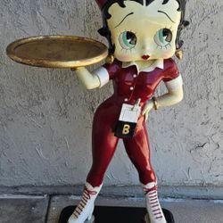 Large Betty Boop Waitress On Skates 39" Statue Figurine 