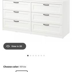 IKEA Songesand 6 Drawer Dresser