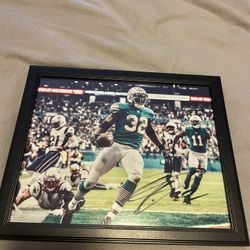 Kenyan Drake Miami Dolphins Miracle In Frame Autograph