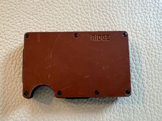 The RIDGE Wallet, brown leather
