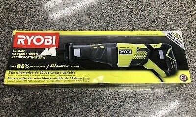 NEW RYOBI RJ186V 12 AMP CORDED RECIPROCATING SAW