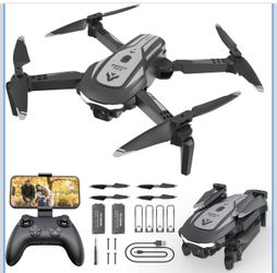 New-Drone with Camera for Kids Adults, Mini Foldable FPV Drones Remote Control Helicopter, RC Quadcopter with 1080P Live Video Camera, Gestures Selfie