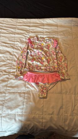 Hello Kitty -Sanrio Two Piece Girl Swim Suit.  Size 5/6