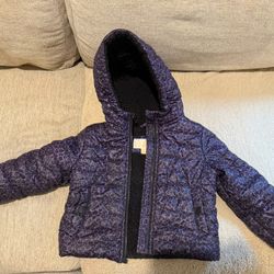 Michael Kors purple animal print jacket 4T