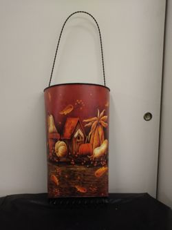 Harvest metal wall bucket