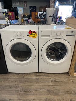 LG Front Load Washer & Dryer Set Take It Home In Payments Read Description Please