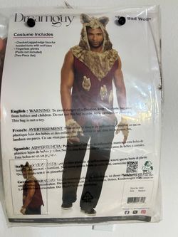 Dreamguy Big Bad Wolf Costume Medium