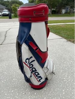 Vintage Ben Hogan Golf Bag Red White Blue