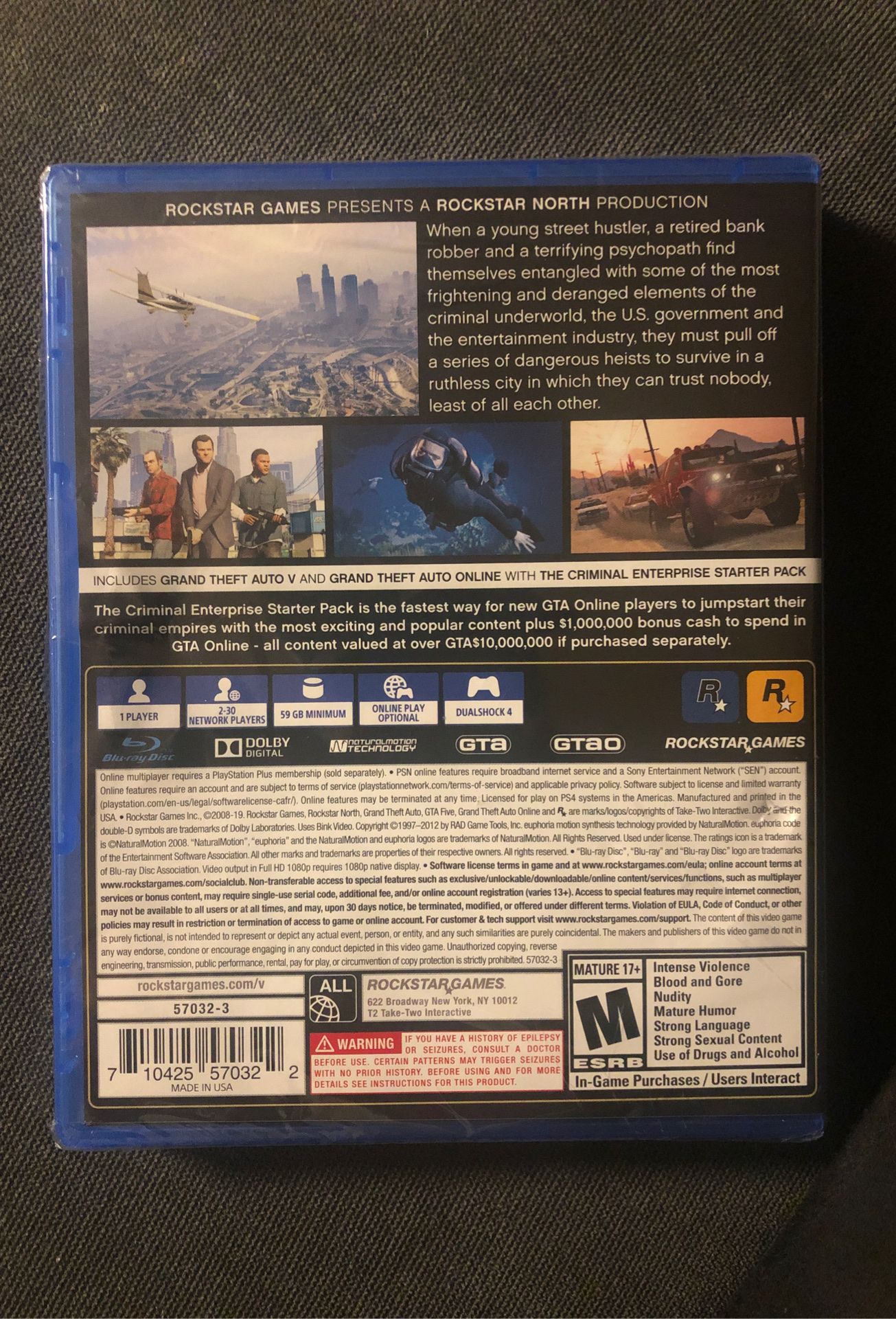 Brand New Sealed Grand Theft Auto 5 Premium Edition