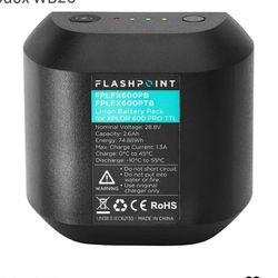 New Flashpoint Rechargeable Lithium-Ion Battery Pack for XPLOR 600 PRO (AD600Pro) Flash (28.8V, 2600mAh) - Godox WB26