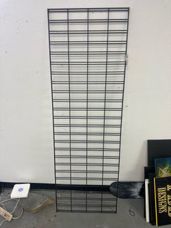 Black Metal Wire Grid Panel