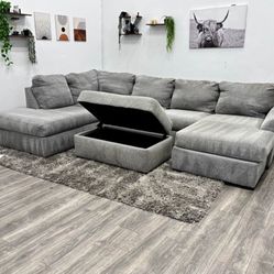 Gray Sectional Couch - Free Delivery 