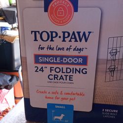 NEW 24"BY 17" BY 19" FOLDING ANIMAL CRATE 