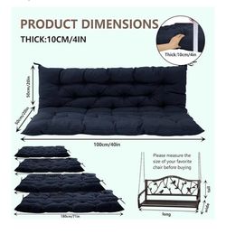 Outdoor loveseat /swing cushion