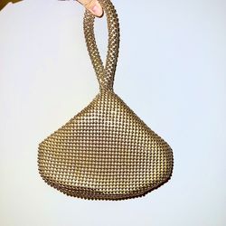 1920s sparkly rhinestone triangle clutch