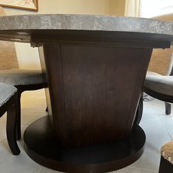 Marble Top Dining Table And Chairs