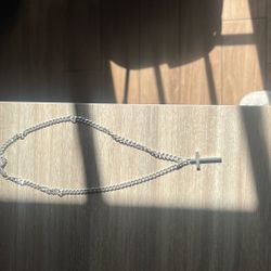 925 Mex Silver Chain With Cross Pendant 