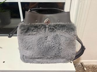 Kate spade faux fur bucket bag