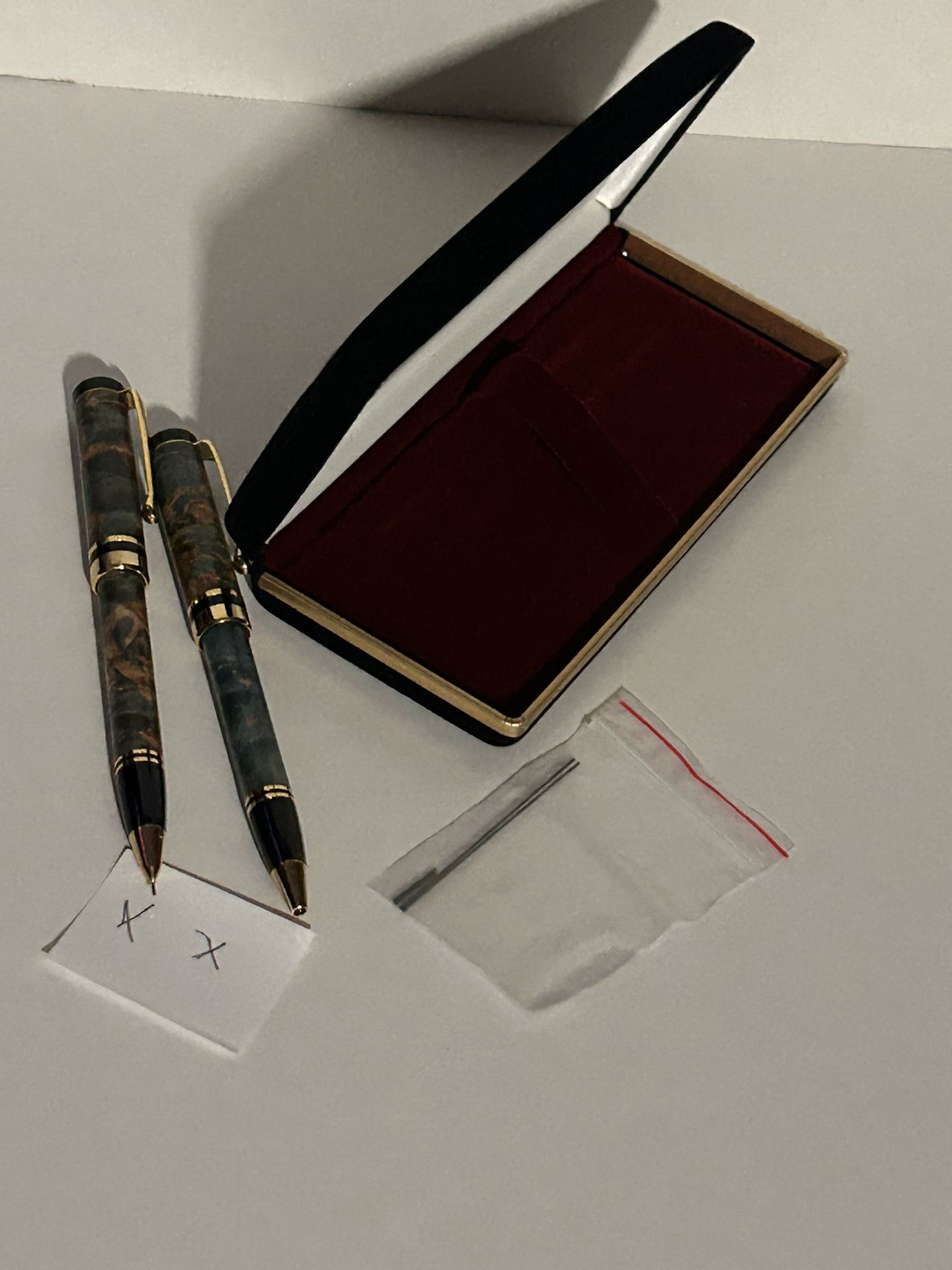 Handmade Wooden Pen And Pencil Set Gift,dads, Grads, Birthdays