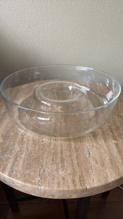 Princess House chip and dip bowl