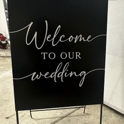 Welcome To Our Wedding Sign 