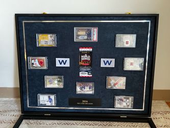 Chicago Cubs 2016 Curse Breakers Custom Championship shadow box