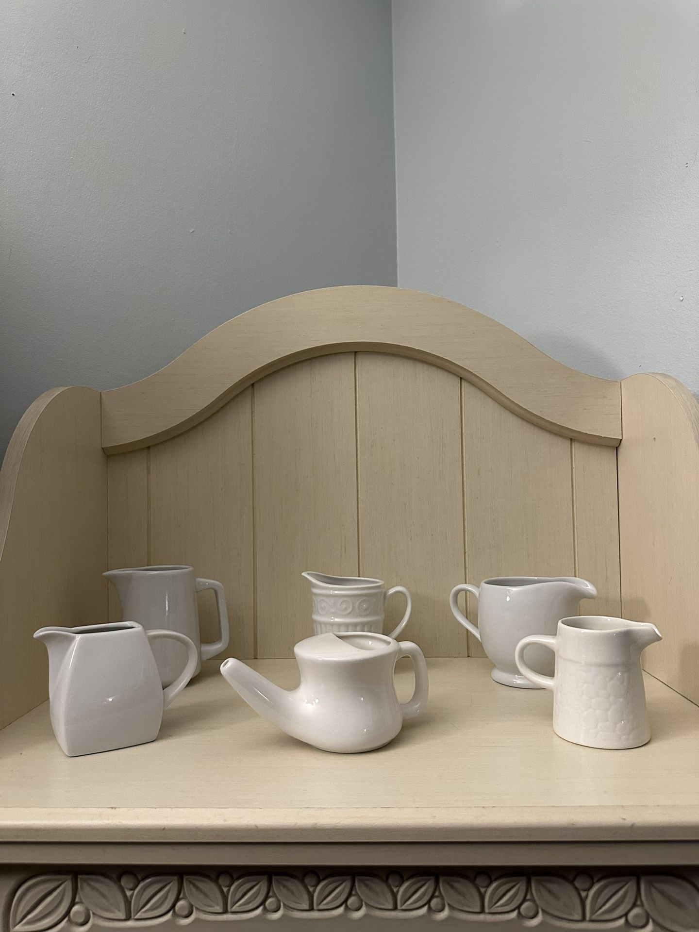 White Ceramic Pitcher/Creamers