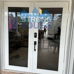 72x80 impact glass doors