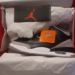 Air Jordan 3 Black Cement Size 13