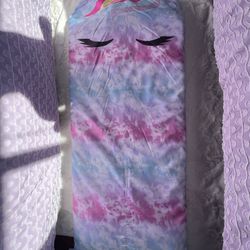 Colorful Unicorn Easy Fold Nap Mat For Kids (LIKE NEW CONDITION) - $20