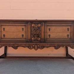 Vintage Console Media Entryway Sofa Sideboard Table 