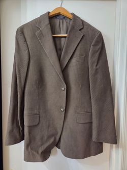 Lands' End Brown Corduroy Blazer Sport Coat