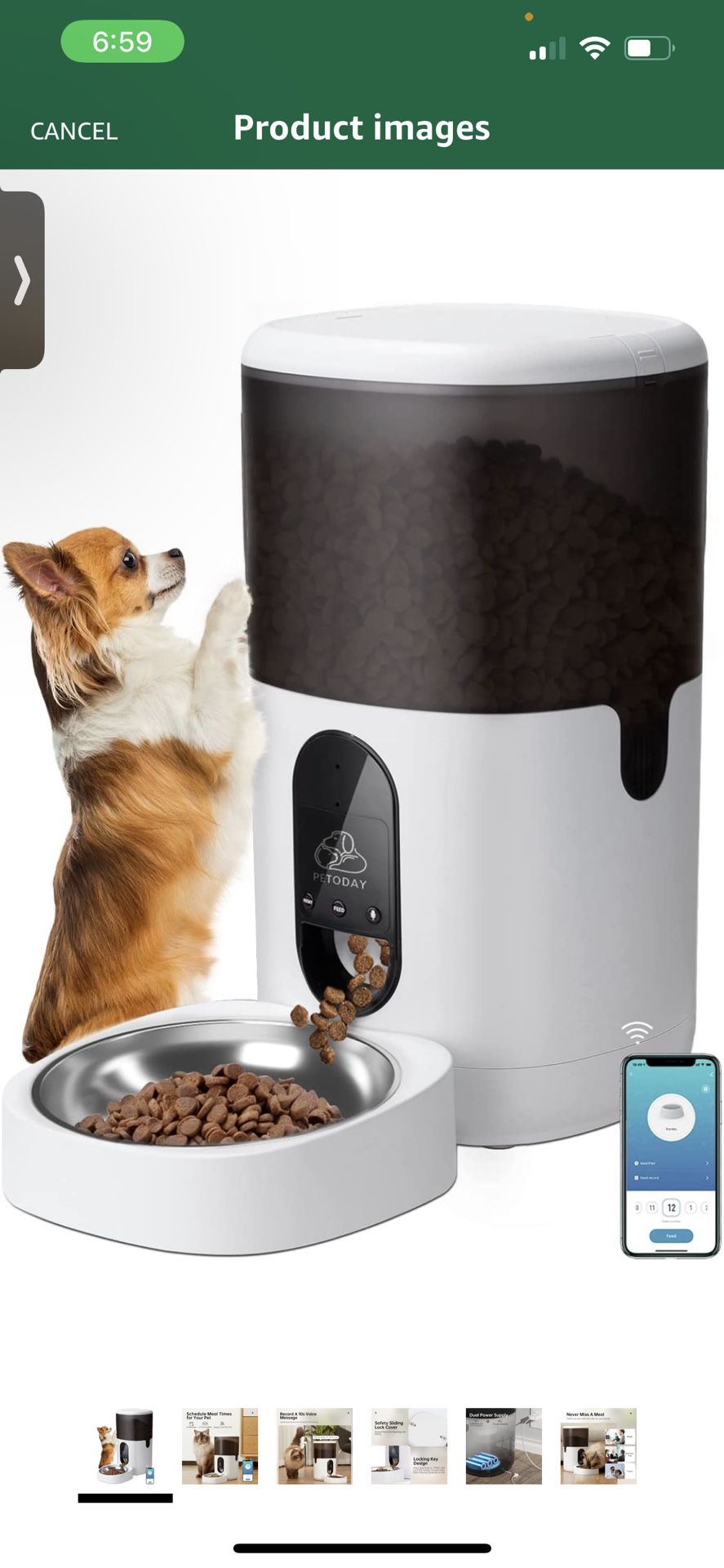 2 Automatic Pet feeder w/ wifi and app 