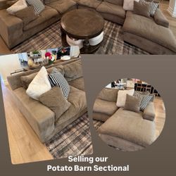 Potato Barn “cloud” Sectional Couch