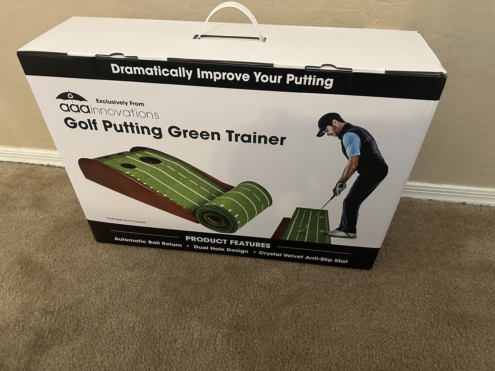 Golf putting green trainer