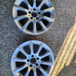 OEM 17" MERCEDES BENZ RIMS WHEELS SET OF 2