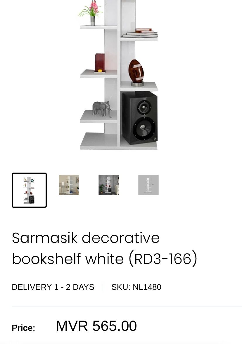 White Bookshelf