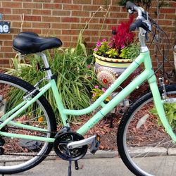 Nice 700c Raleigh Detour Hybrid Step Through Bike Med Size Frame Trigger Shifter Tuned Ready To Ride 