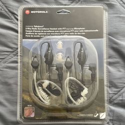 Motorola  2 Way Radio  Surveillance Headset 
