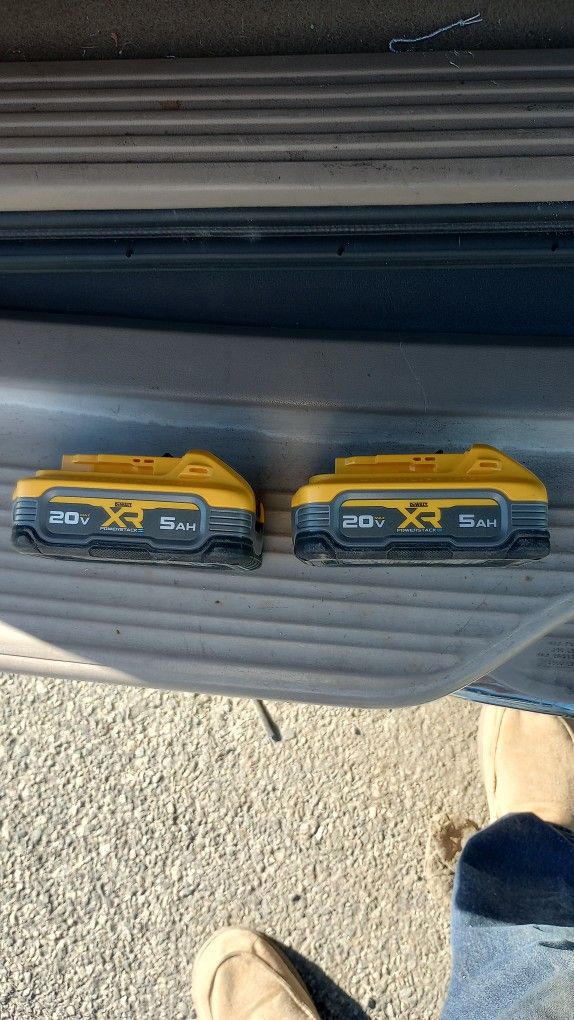 Brand New 20v. 5ah. Batteries $100$ For Both