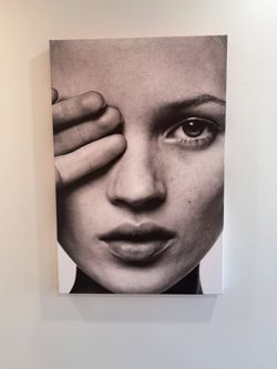 Kate Moss Blind Eye Canvas