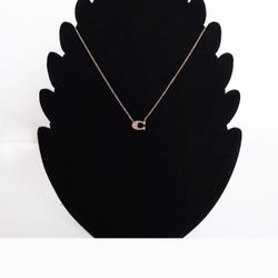 Coach C Rose Gold Necklace