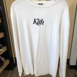 Kith White Long Sleeve Shirts (Size M)