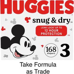 Size 3 Huggies Snug Dry Diapers Pañales 