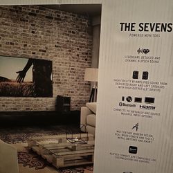 Klipsch THE SEVENS Powered Speakers - Walnut New In Unopened Box
