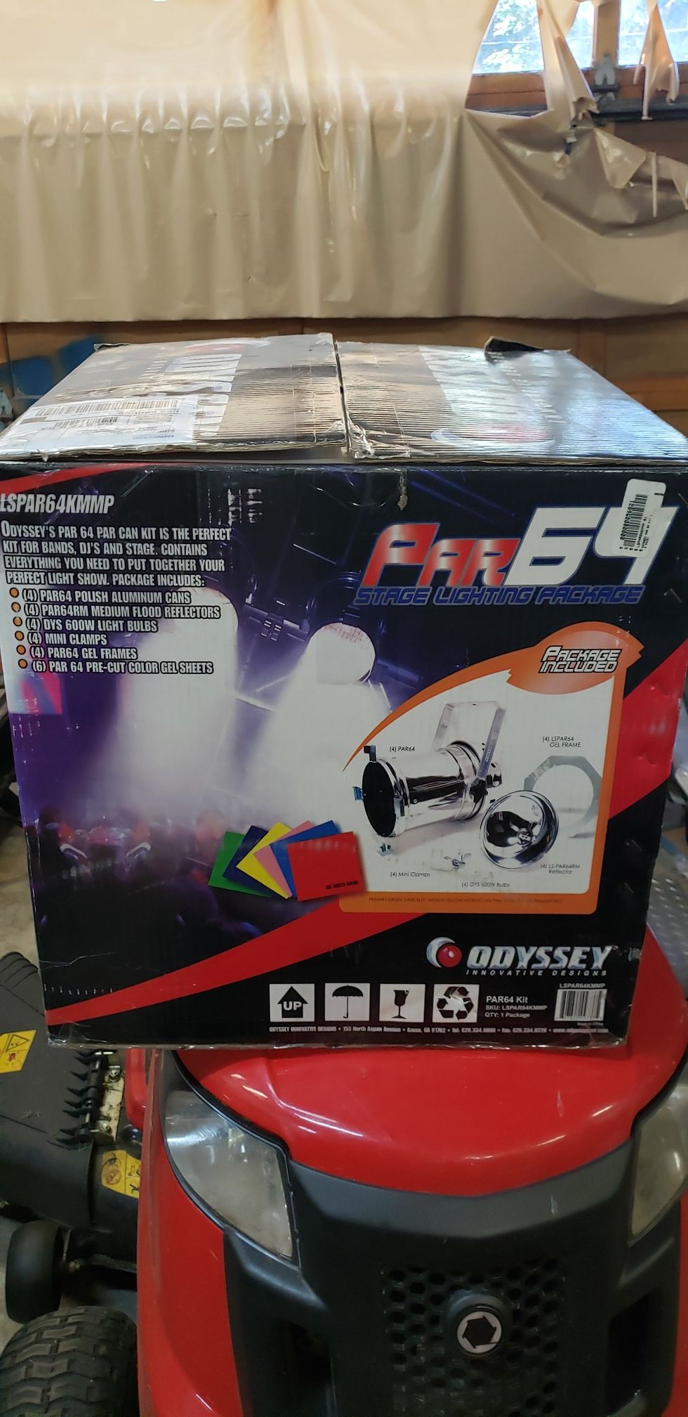 Odyssey par 64 DJ lighting can set of 4 new in box never used .$150.00