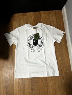 BAPE X WHITE CHROME HEART
